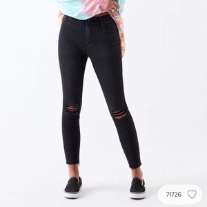 Pacsun High Waisted Skinny Jeans (black)